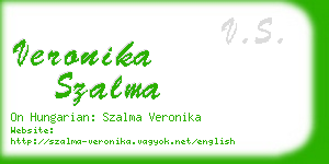 veronika szalma business card